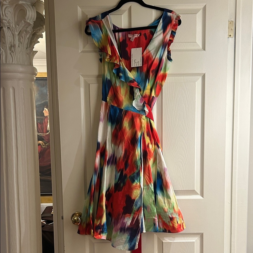 Ted Baker Multicolor Ruffled Mini Dress